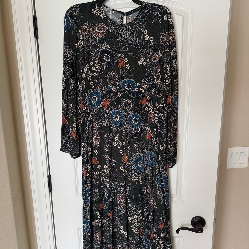 NWT Zara Floral Long Sleeve Dress